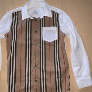 Kids Burberry button down size 8.